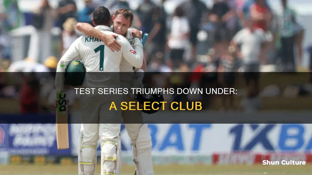 how many teams have won test series in australia
