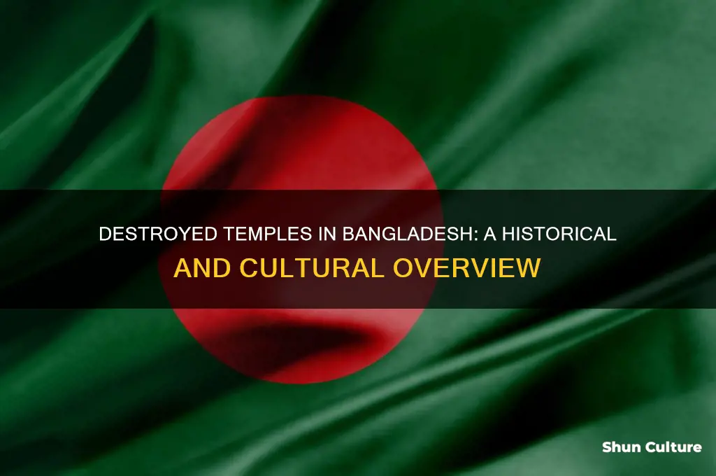 how many temples destroyed in bangladesh