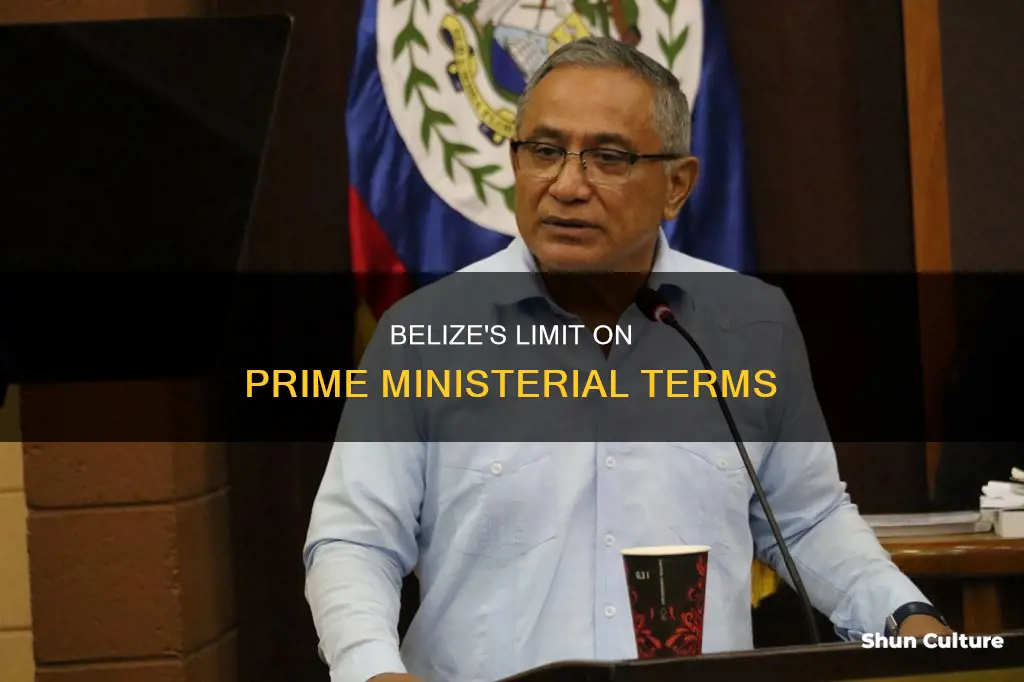 how many terms can a prime minister serve in belize