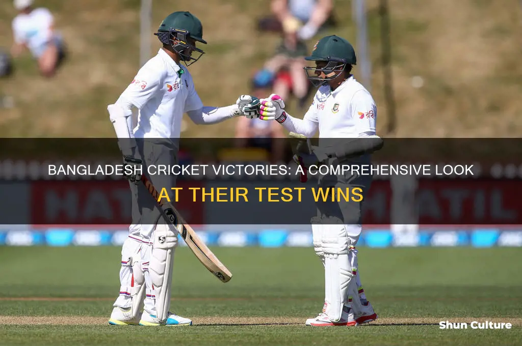 how many test has bangladesh won
