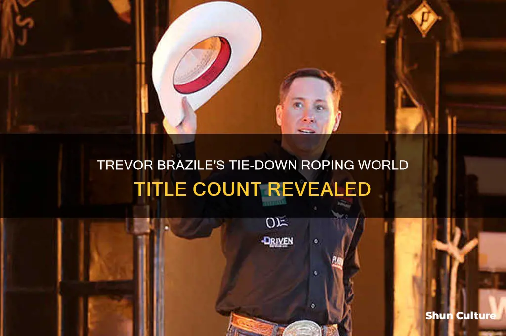 how many tie down world titles does trevor brazile have