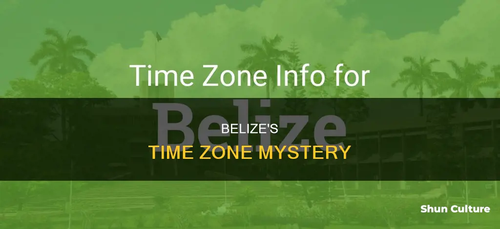 how many time zones does belize have