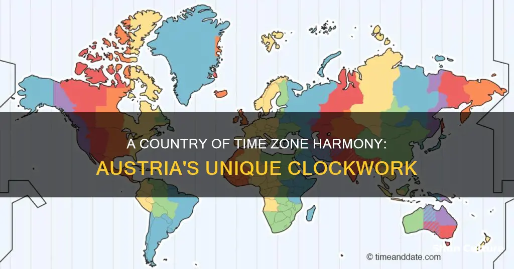 how many time zones in austria