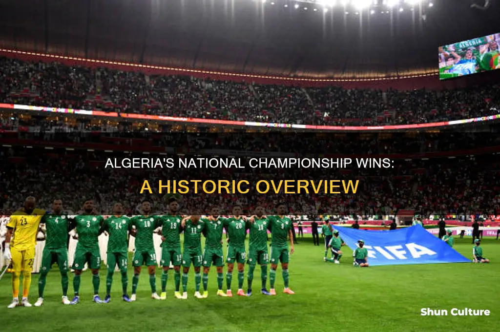 how many times algeria won national championship