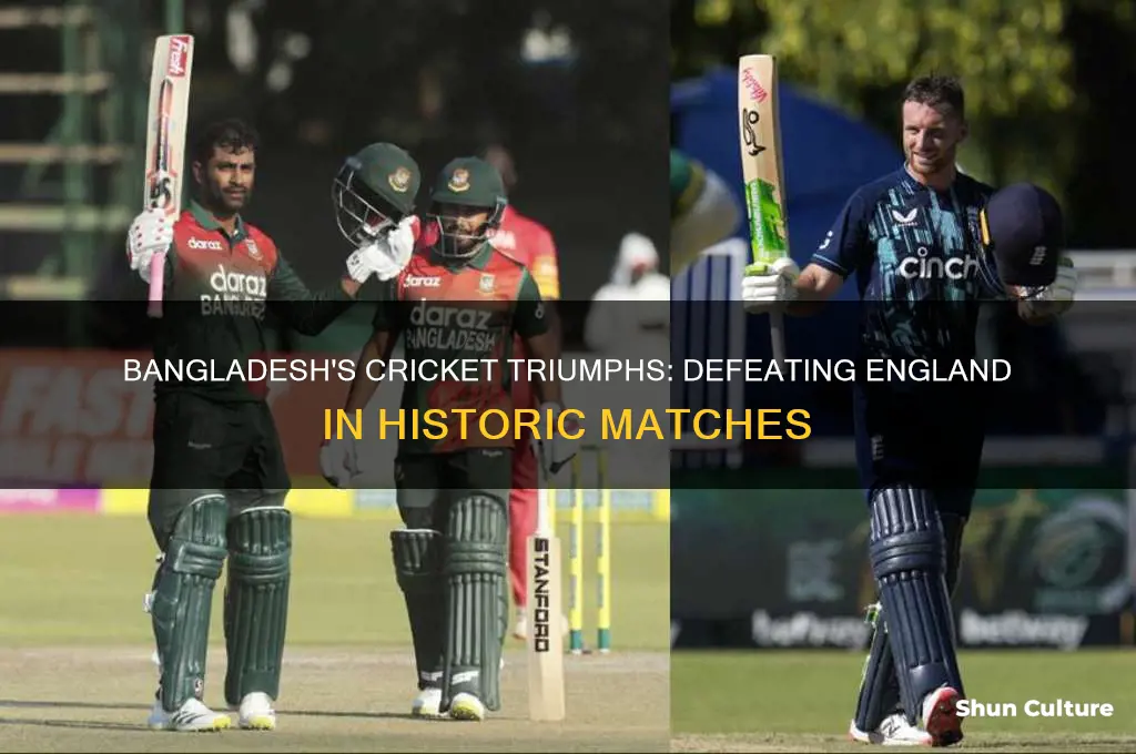 how many times bangladesh beat england