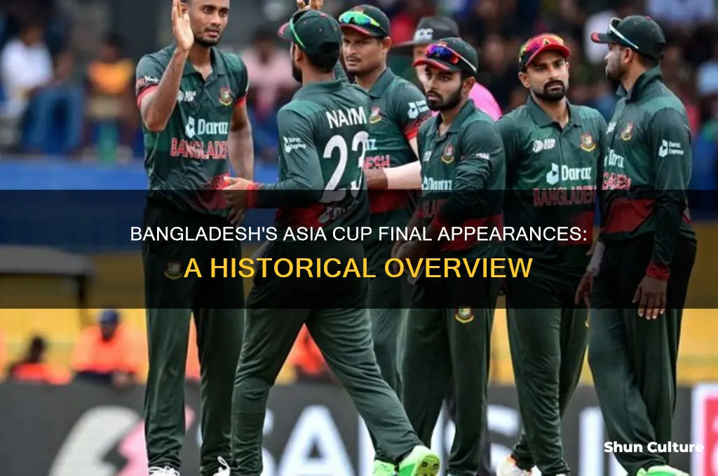 how many times bangladesh played asia cup final
