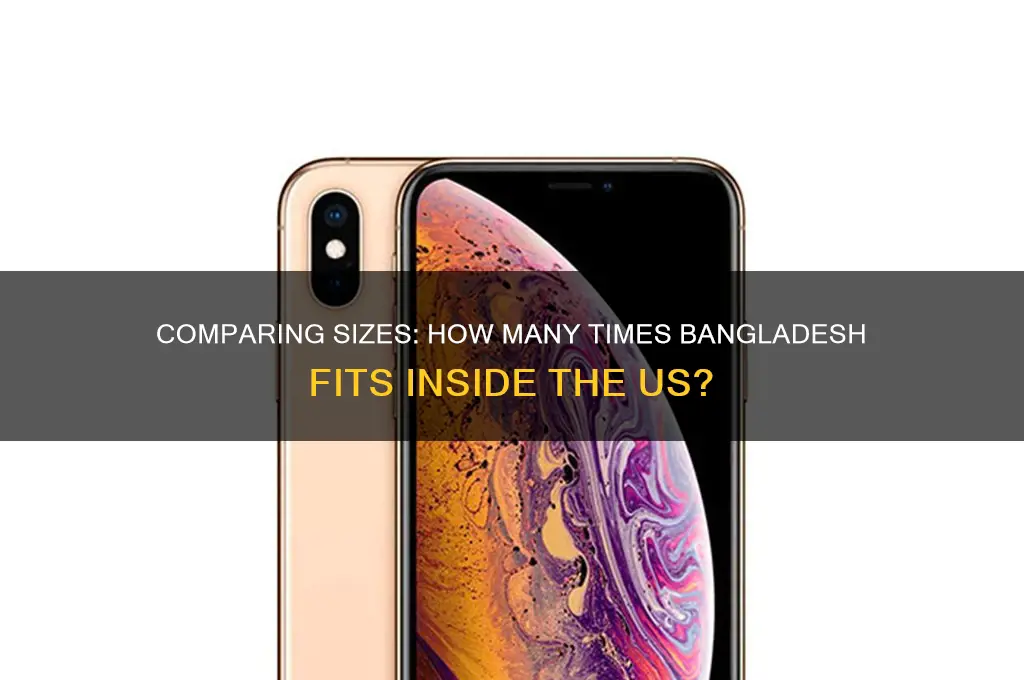 how many times can bangladesh fit in the us