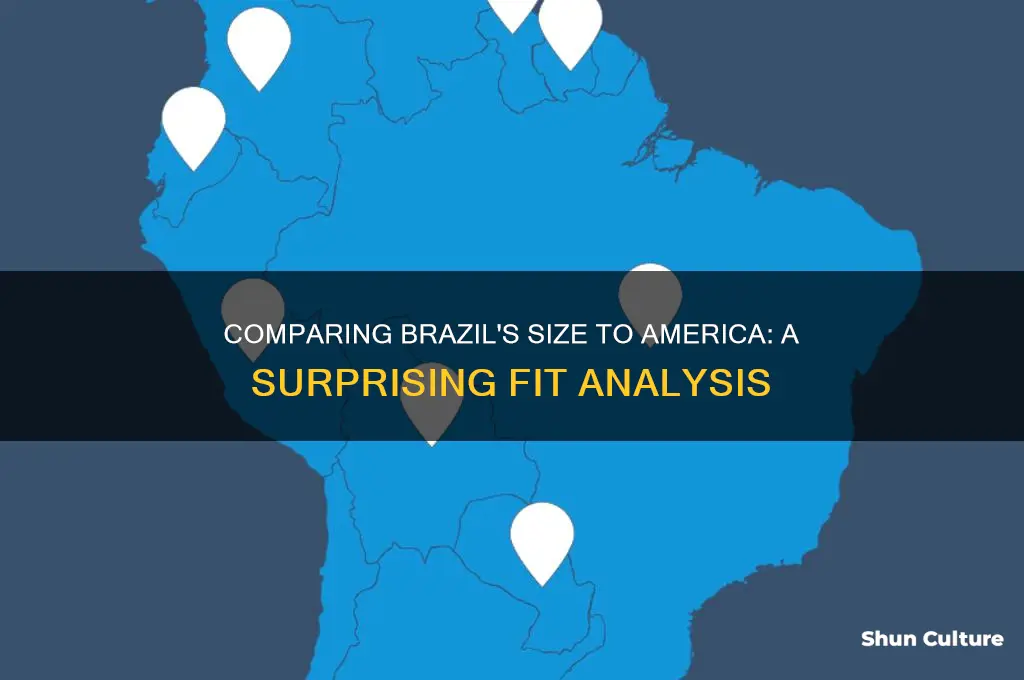 how many times could brazil fit into america