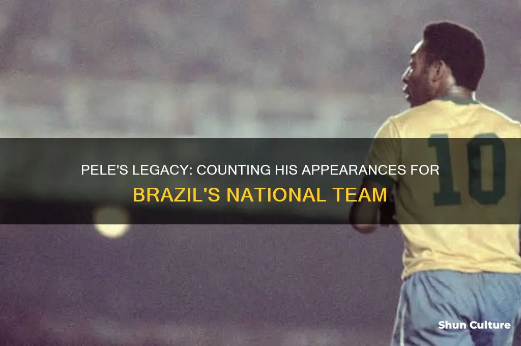 how many times did pele play for brazil