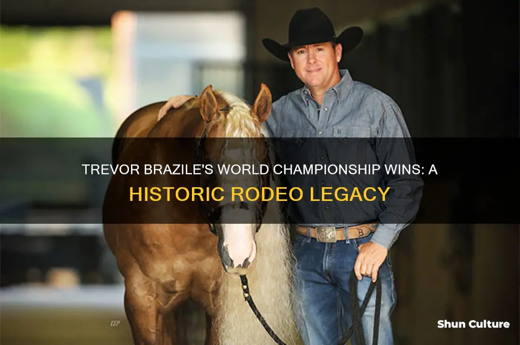 how many times trevor brazile won world championship