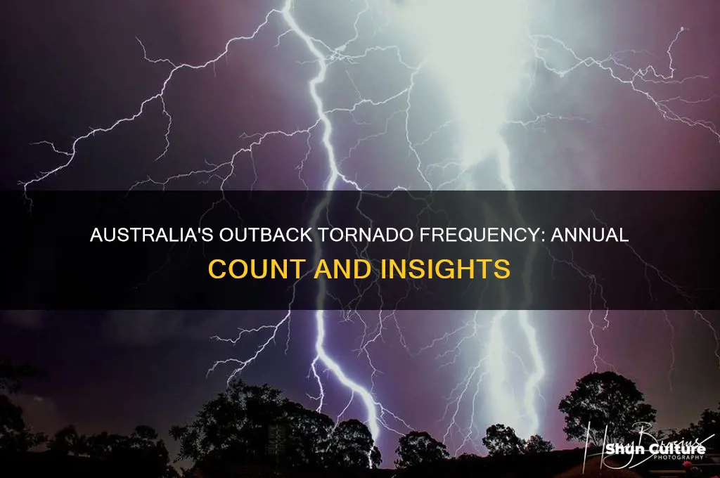 how many tornadoes are in australia outback in a year
