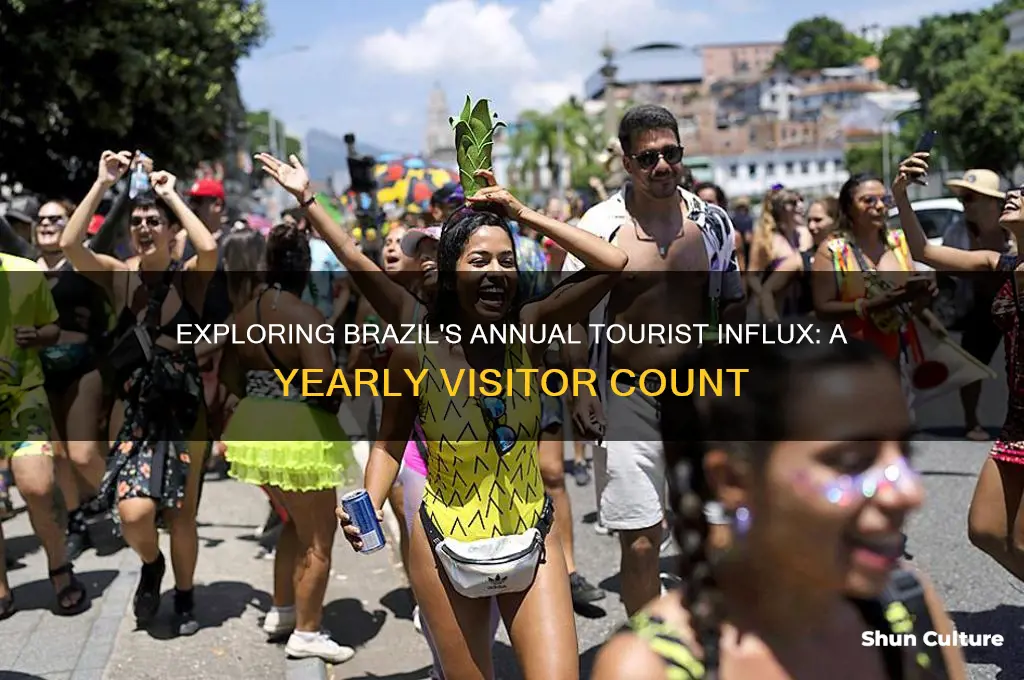 how many tourist visit brazil each year