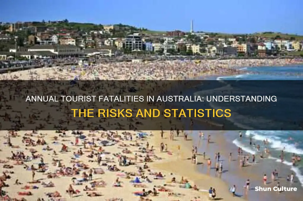 how many tourists die in australia per year