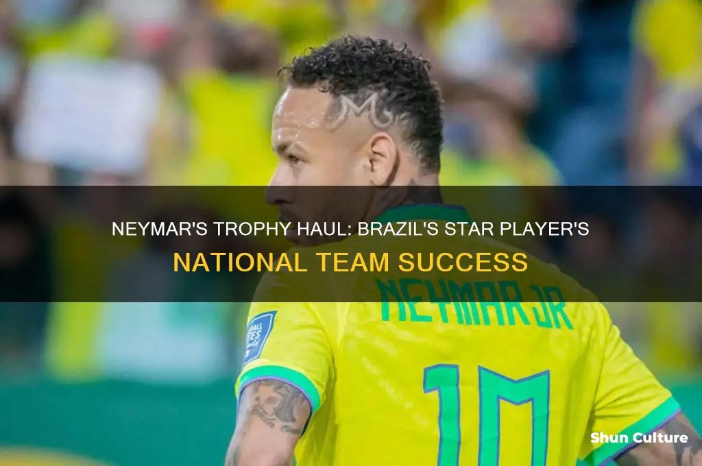 how many trophies did neymar win for brazil