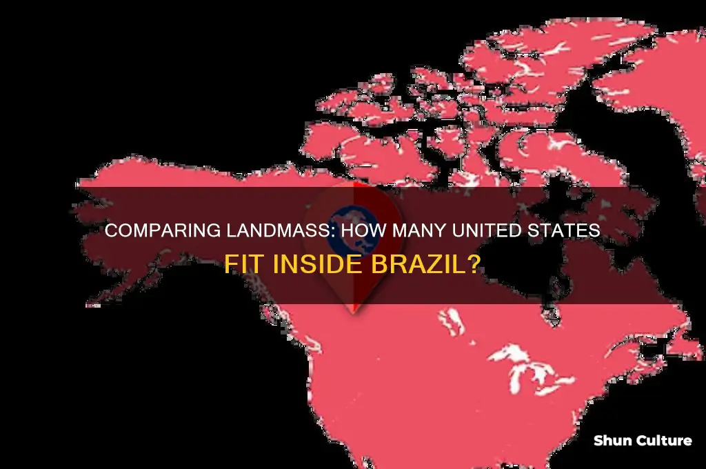 how many united states can fit in brazil