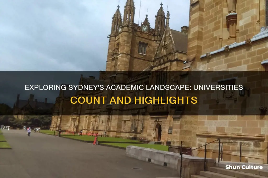 how many universities in sydney australia