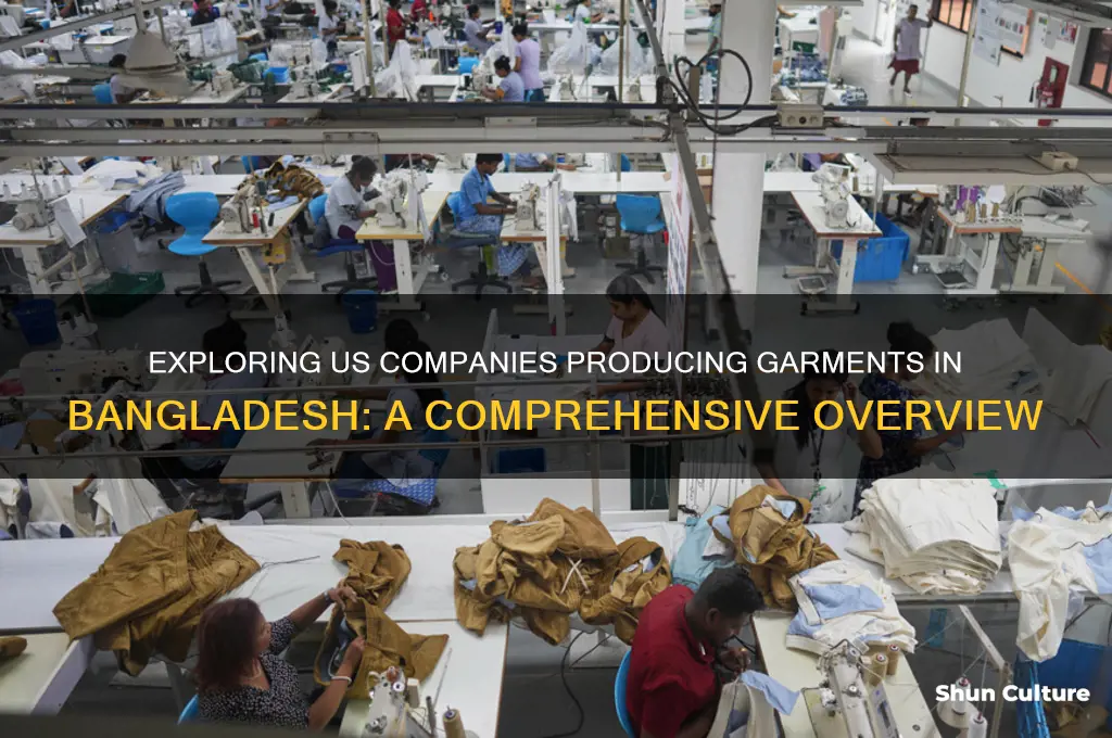 how many us comapny make garments from bangladesh