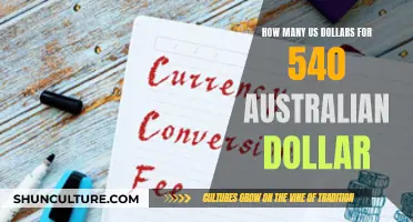 A Fair Exchange: 540 Australian Dollars in US Currency