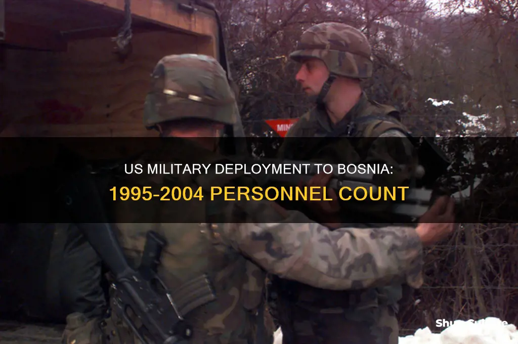 how many us military personnel went to bosnia 1995-2004