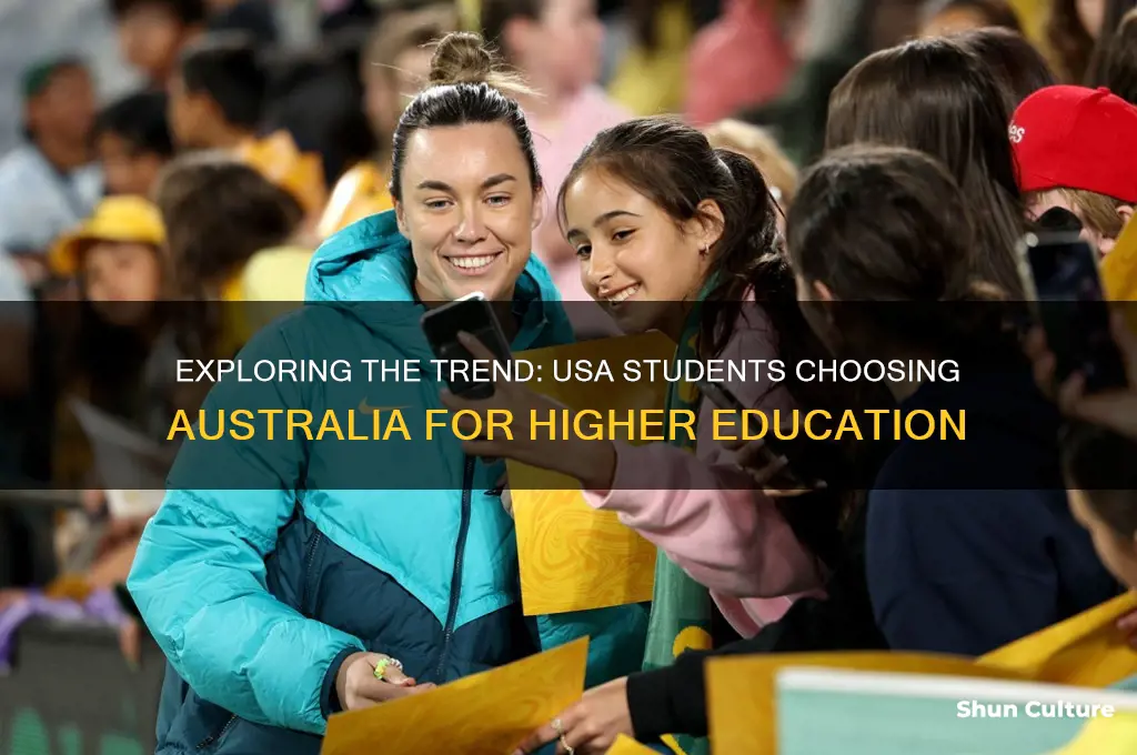 how many usa student go to australia to study
