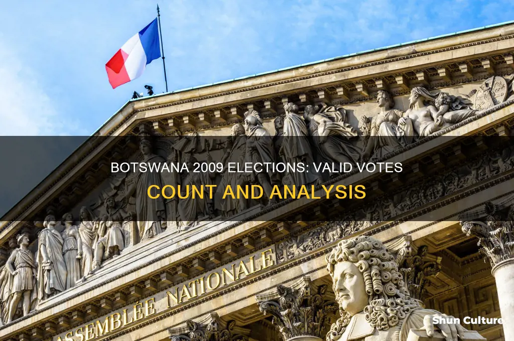 how many valid votes during 2009 elections in botswana