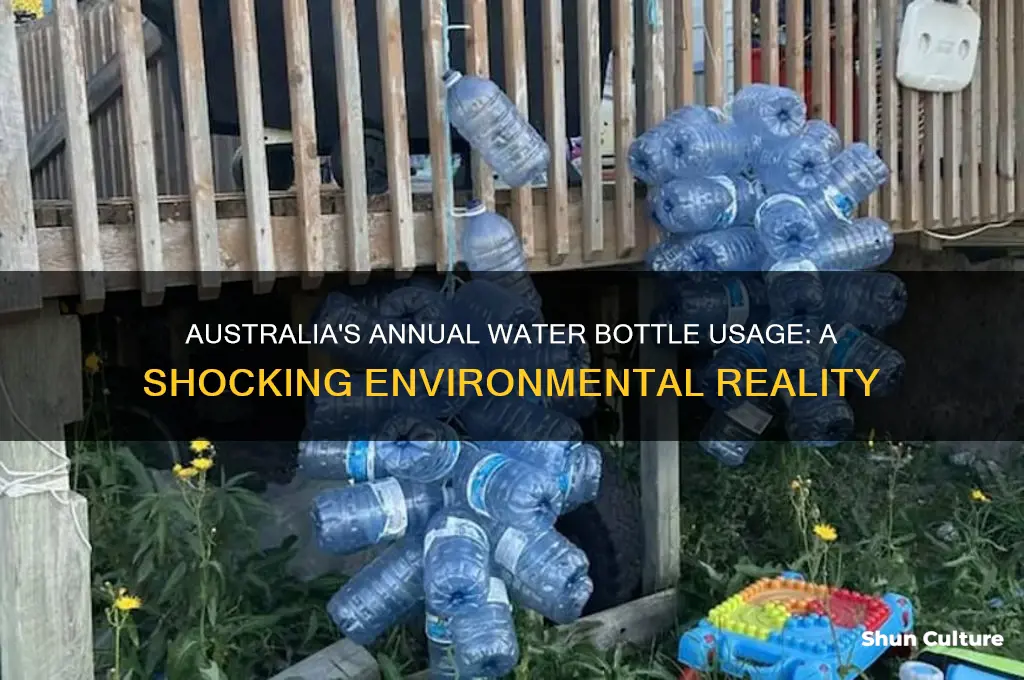 how many water bottles are used in australia each year