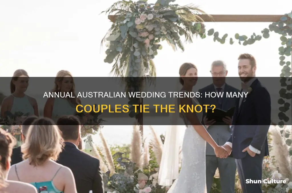 how many wedding in australia per year