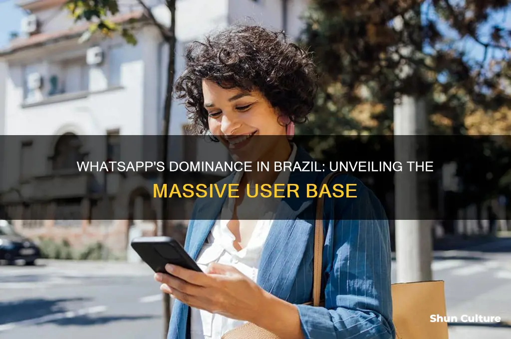 how many whatsapp users in brazil