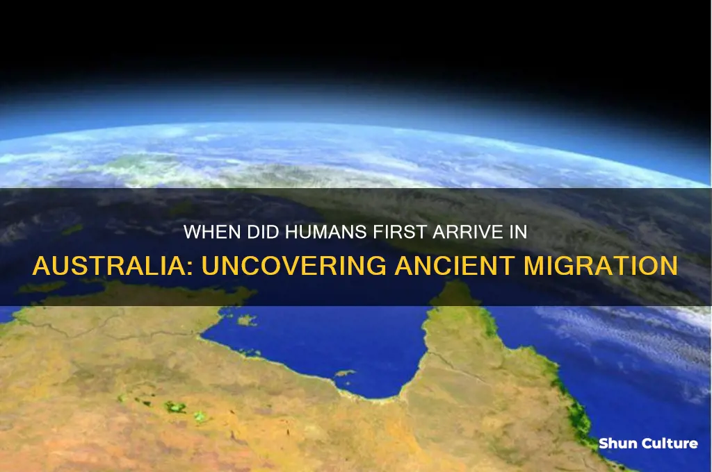 how many years before present did humans reach australia