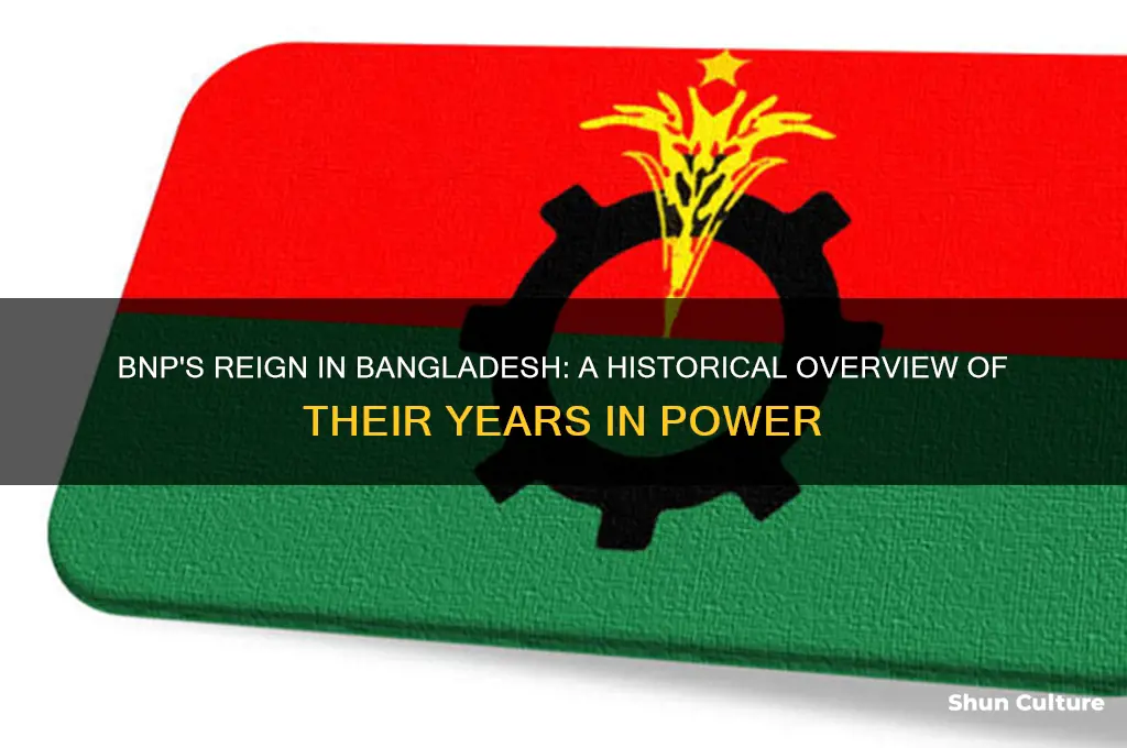 how many years bnp was in power in bangladesh