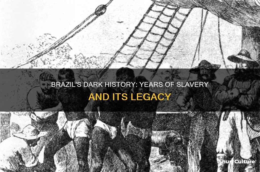 how many years did brazil have slaves