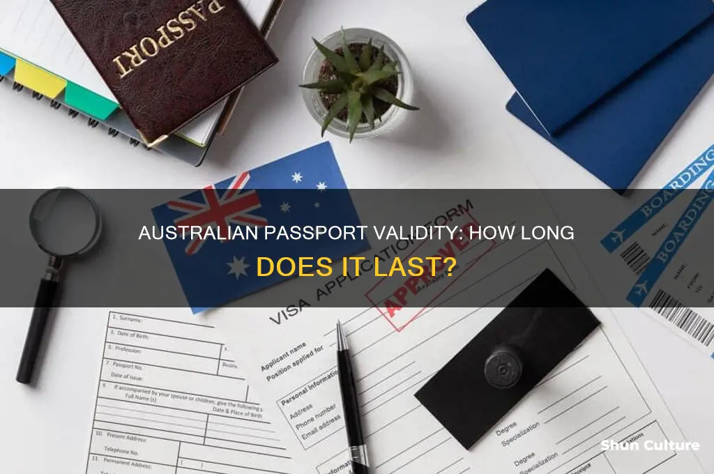 how many years does a australian passport last