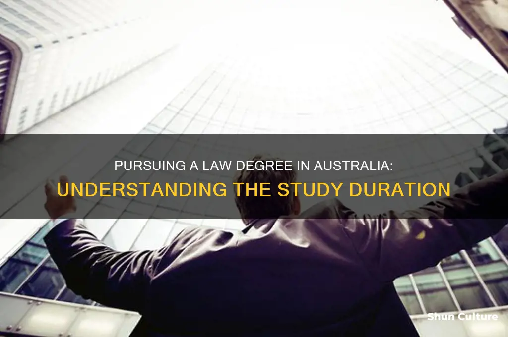 how many years for a law degree in australia