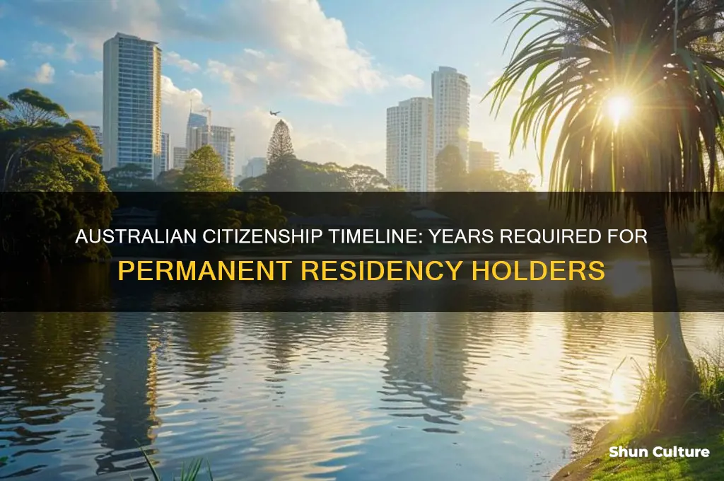 how many years for australian permanent residency before citizenship