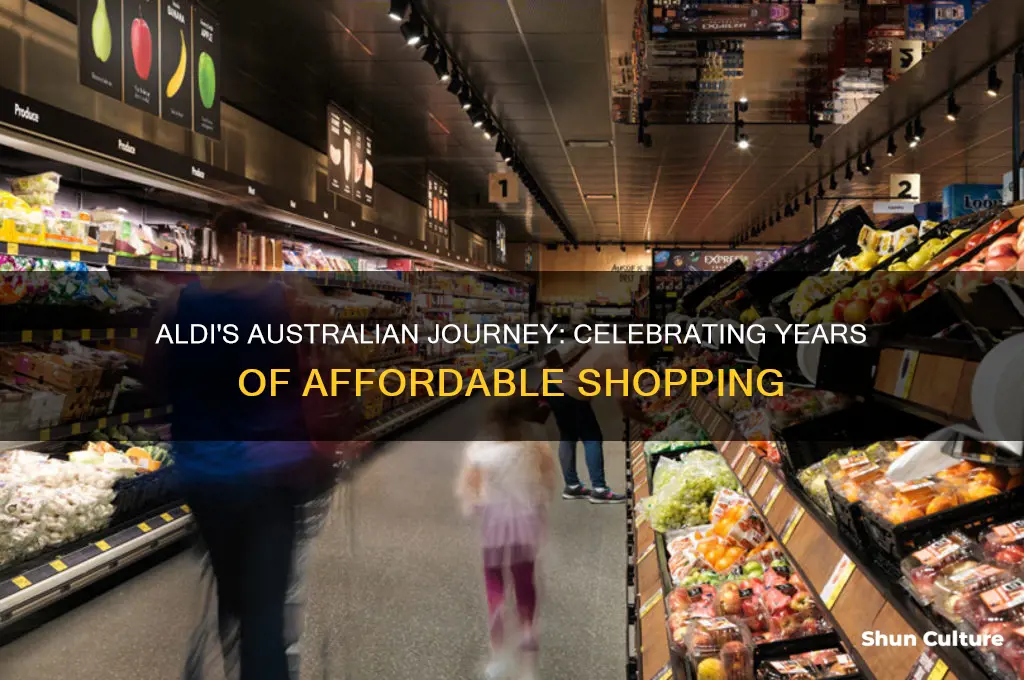 how many years has aldi been in australia