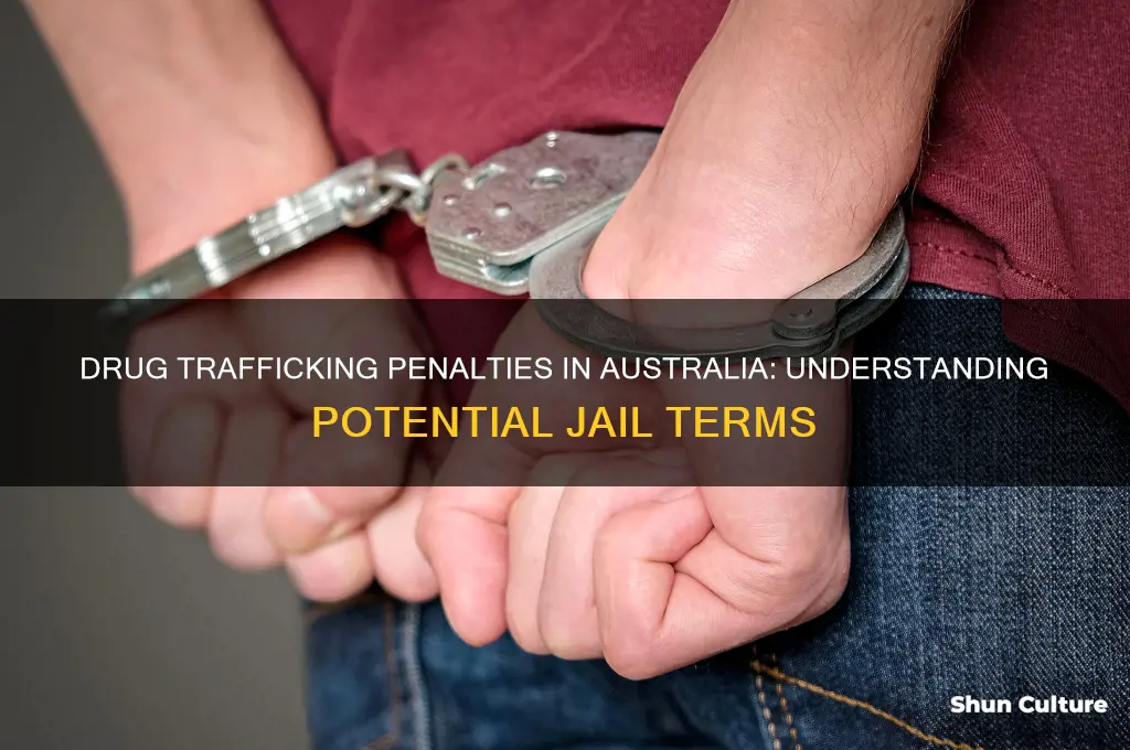 how many years in jail for drug trafficking in australia