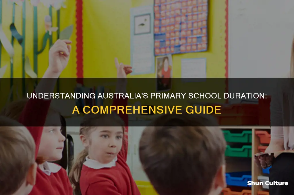 how many years in primary school in australia