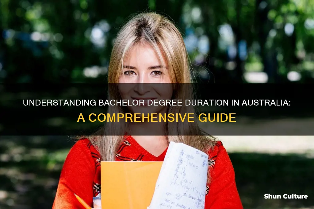 how many years is a bachelor degree in australia