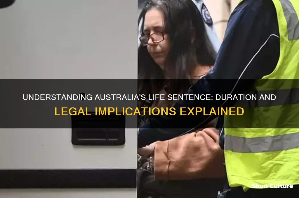 how many years is a life sentence in australia