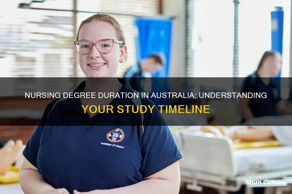 how many years is a nursing degree australia