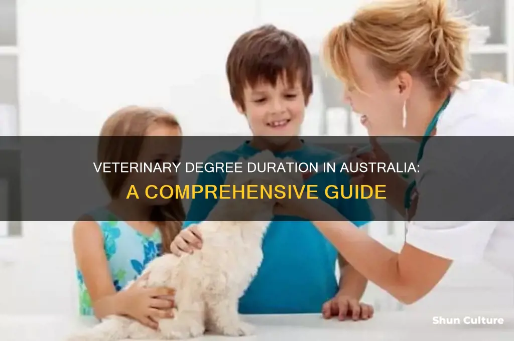 how many years is a veterinary degree in australia