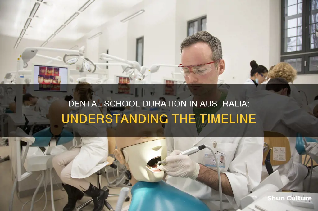 how many years is dental school in australia