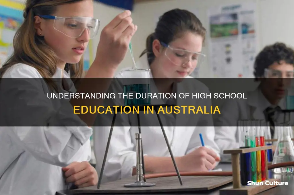 how many years is high school in australia