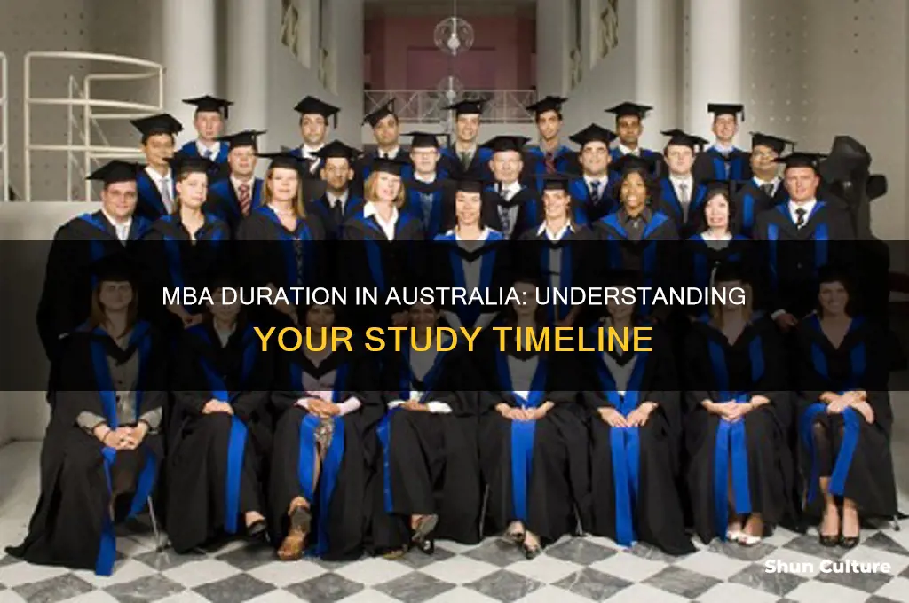 how many years is mba in australia
