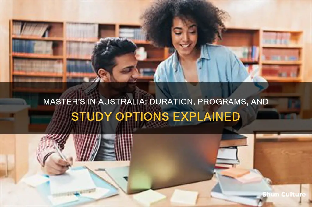 how many years masters in australia