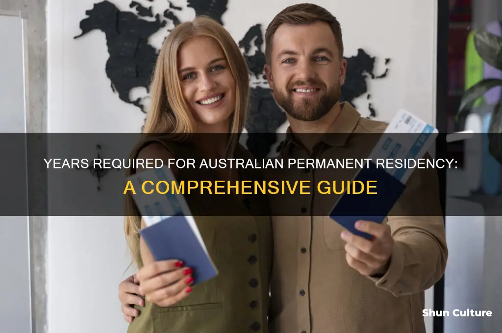 how many years need to live in australia for pr