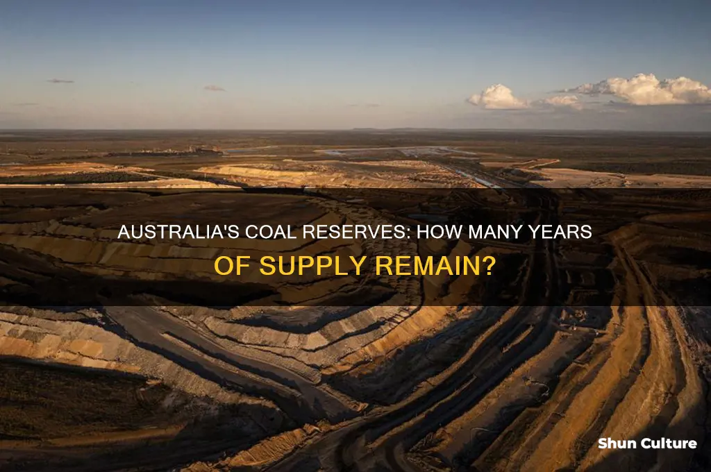 how many years of coal is left in australia