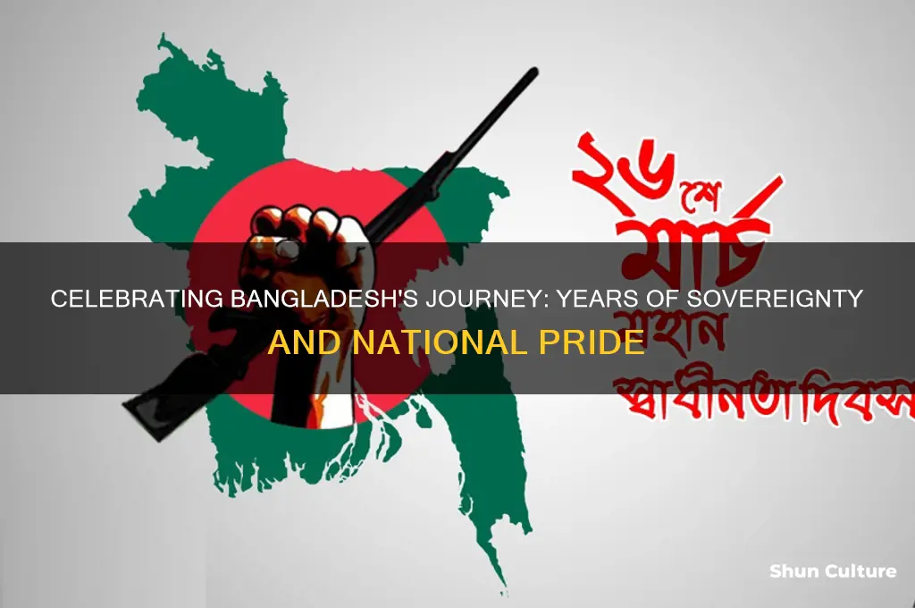 how many years of independence bangladesh
