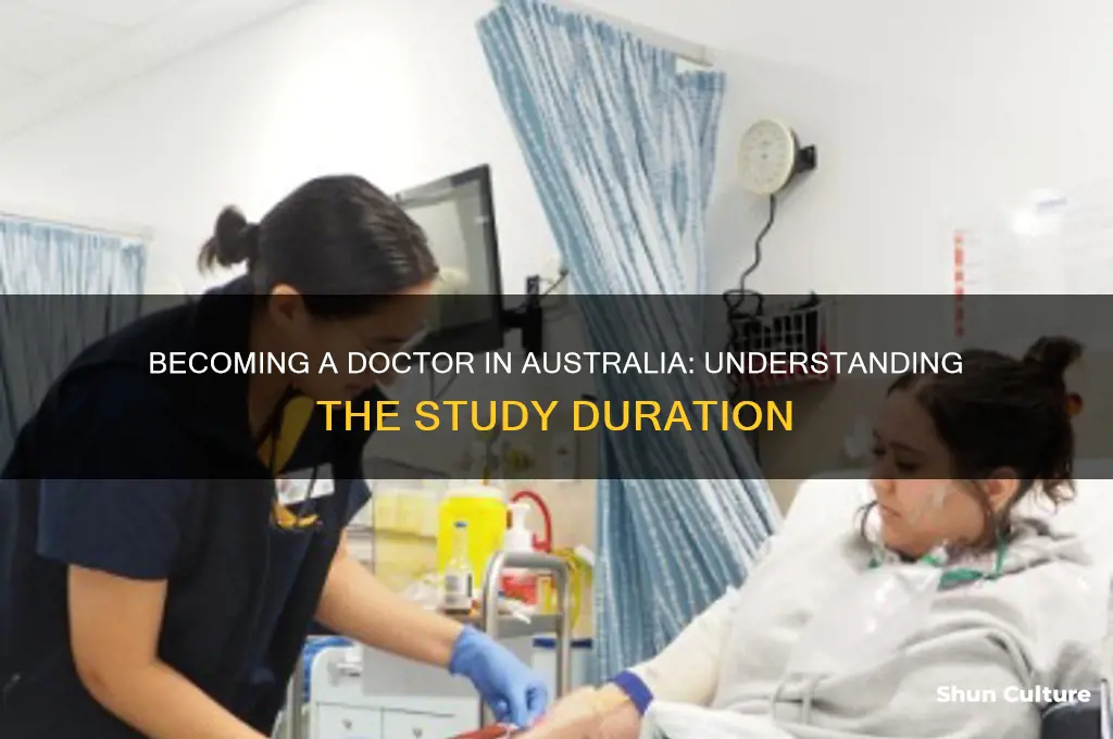 how many years study to be a doctor in australia