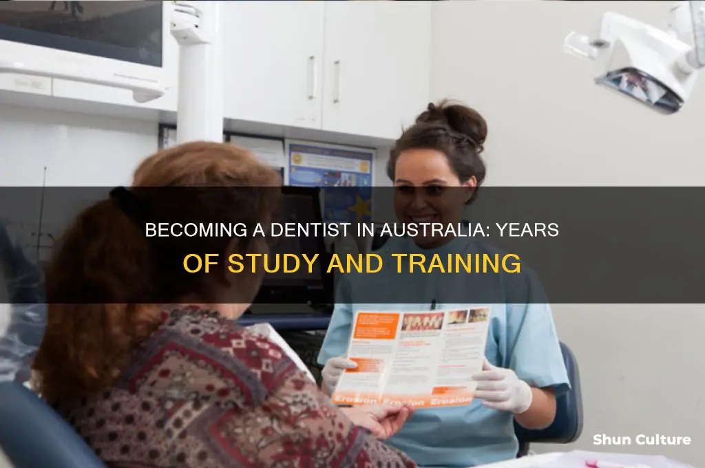 how many years to vecine a dentist in australia